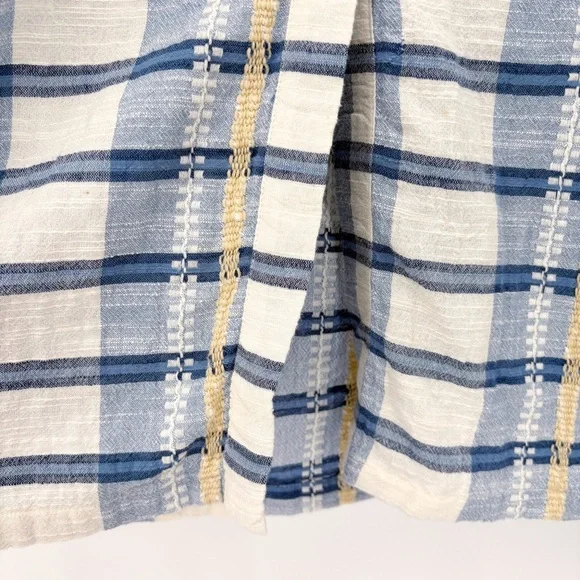 ACE & JIG Ophelia Button-Down Plaid Midi Dress in Honor Blue XS - Picture 9 of 13